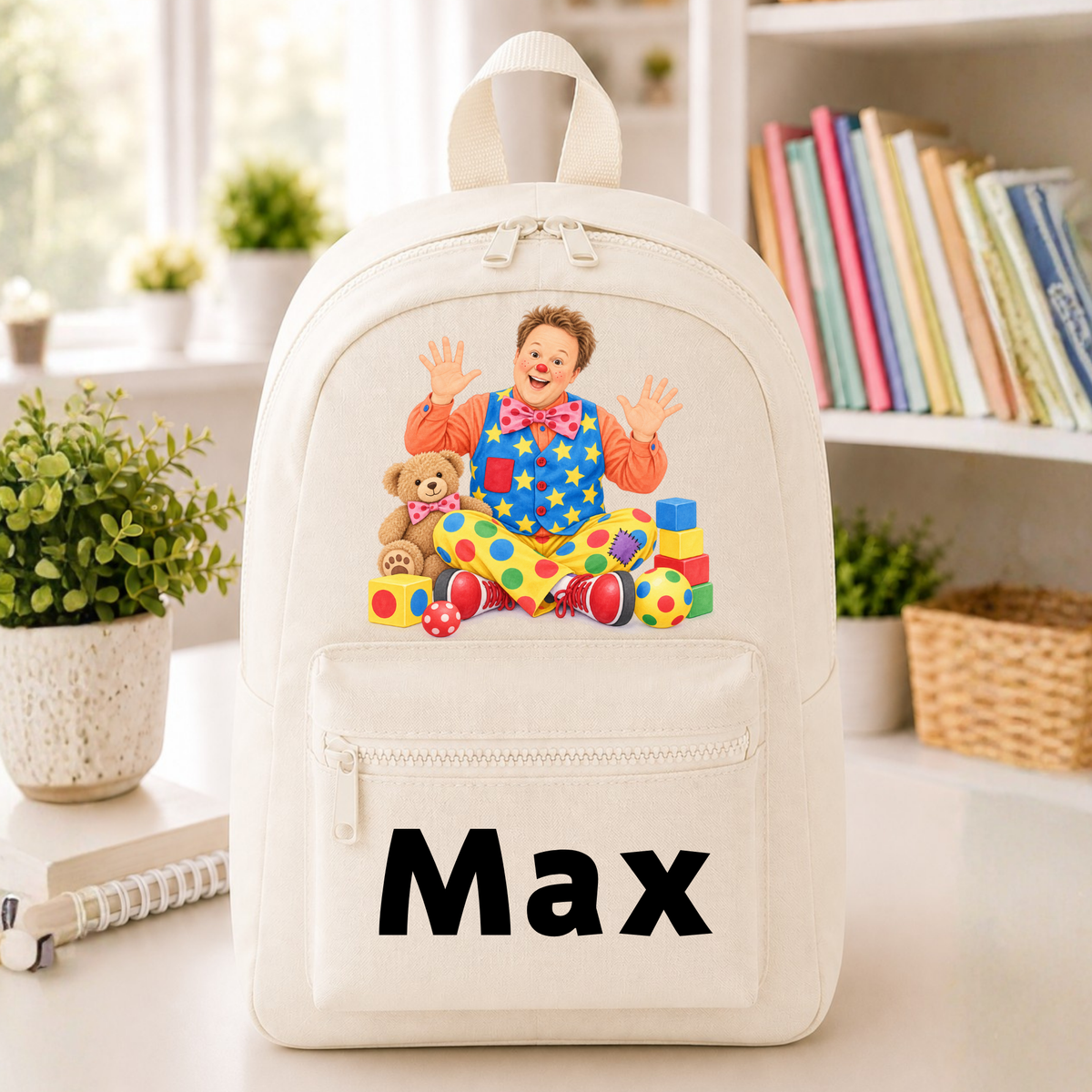 Personalised Mr Tumble Backpack for Kids | Custom Name Nursery & School Bag Creative Wishes By Amba