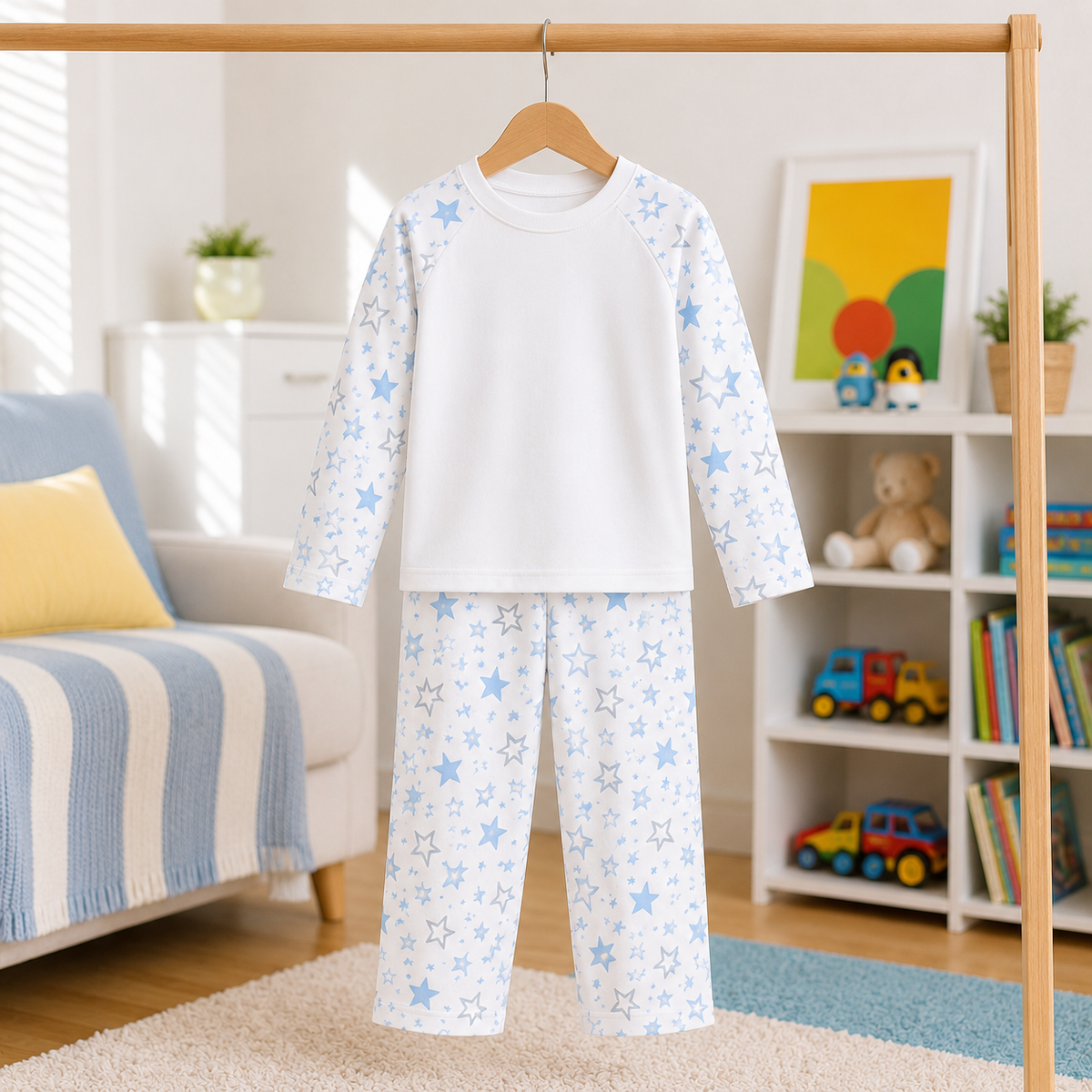 Personalised Shark Birthday Pyjamas for Kids | Any Name & Age Little Wishes By Amba