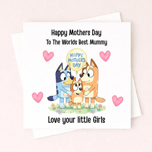 Personalised Mothers Day Card Mommy – Cute Kids Mothers Day Card – From Child Mothers Day Card – Custom Message Card